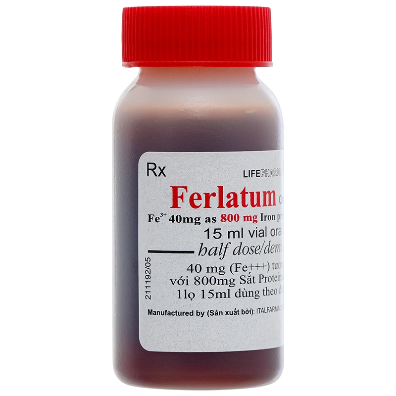 Dung dịch uống Ferlatum 800mg điều trị thiếu máu do thiếu sắt (10 chai x 15ml) - 8